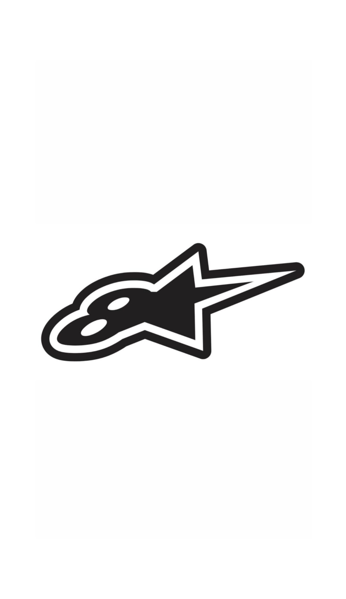 Black and white star-shaped logo with a stylized design, on a white background.