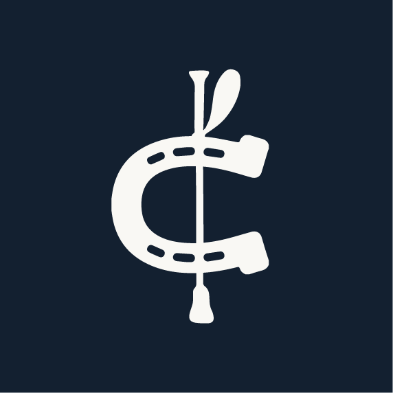 White stylized dollar sign with a dashed line on a dark background.
